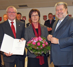 Dankurkunde für Josef Junk; Bild: Schaal