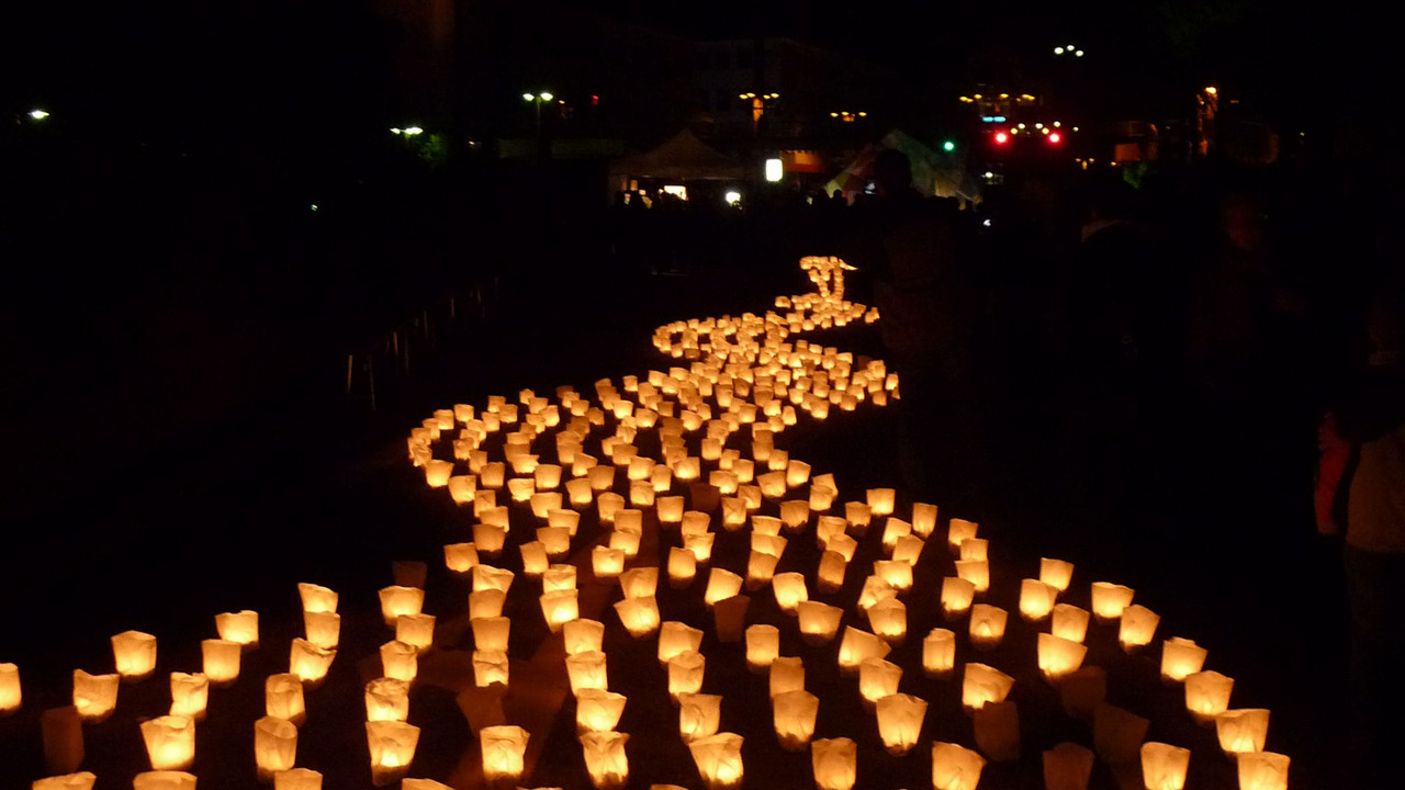 Lichterfluss; Bild: Kultursommer