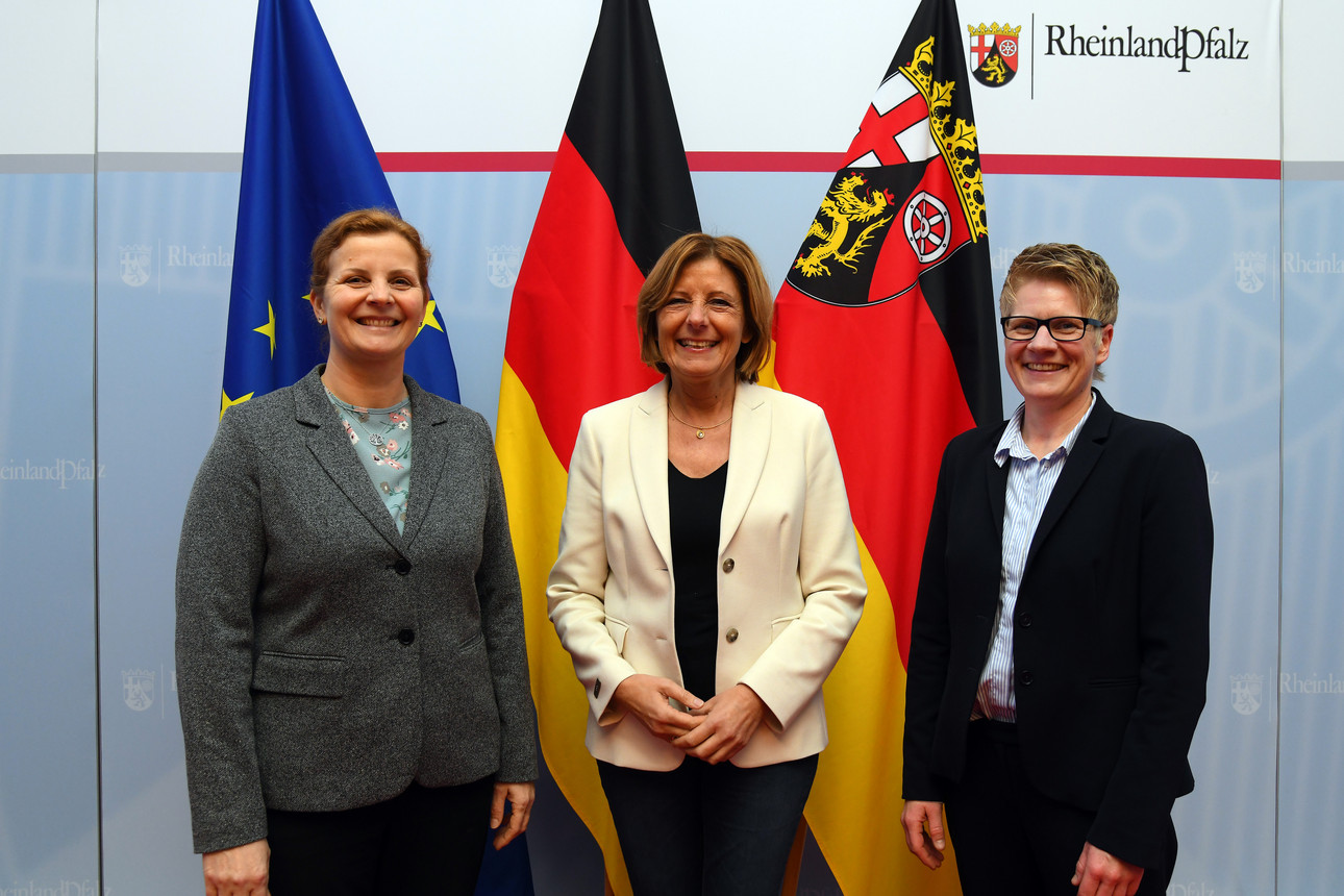 Ministerpräsidentin Malu Dreyer, Sabrina Kunz, Steffi Loth