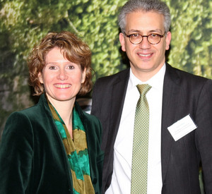 Die Landeswirtschaftsminister Eveline Lemke und Tarek Al-Wazir auf der ITB; Bild: Godehard Juraschek / © Rheinland-Pfalz Tourismus