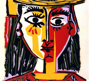 Pablo Picasso: Portrait de femme au chapeau; 1962; Bild: Succession Picasso